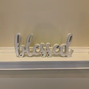 Blessed Wooden Home Sign